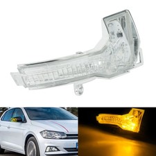 Transparent weiß SPIEGEL-BLINKER LED RECHTS FÜR VW Polo AE1 AW1 BZ1 ab.06/2017