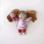 1984 Miniature Cabbage Patch Kids Plastic/Rubber Doll w/ Yarn Hair