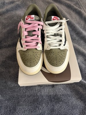 Travis Scott Jordan 1 Retro Low OG SP “Reverse Olive/Medium Olive