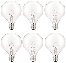 SerBion 40 Watt Light Bulbs E12 Candelabra Base 120Volt Round Soft Warm White