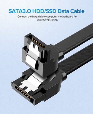 For   SATA Cable 3.0 to Hard Disk Drive Angle 90° Straight Right-angle Cable #md