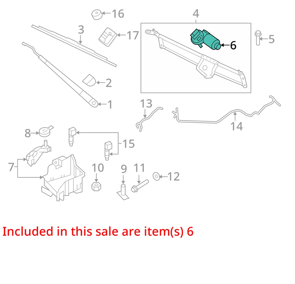 Motor limpiaparabrisas solo se adapta a 15-17 EXPEDITION 2633002 Foto 3 de 4