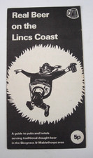 Original Vintage CAMRA Leaflet Real Beer On The Lincs Coast c1970s