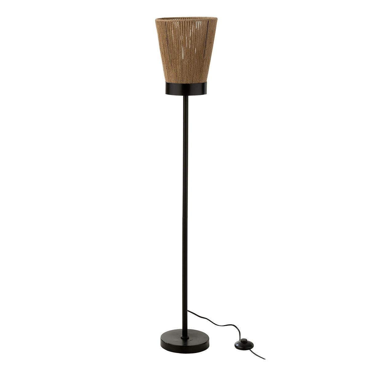 Lampadaire en jute Luna crée une ambiance bohème au salon