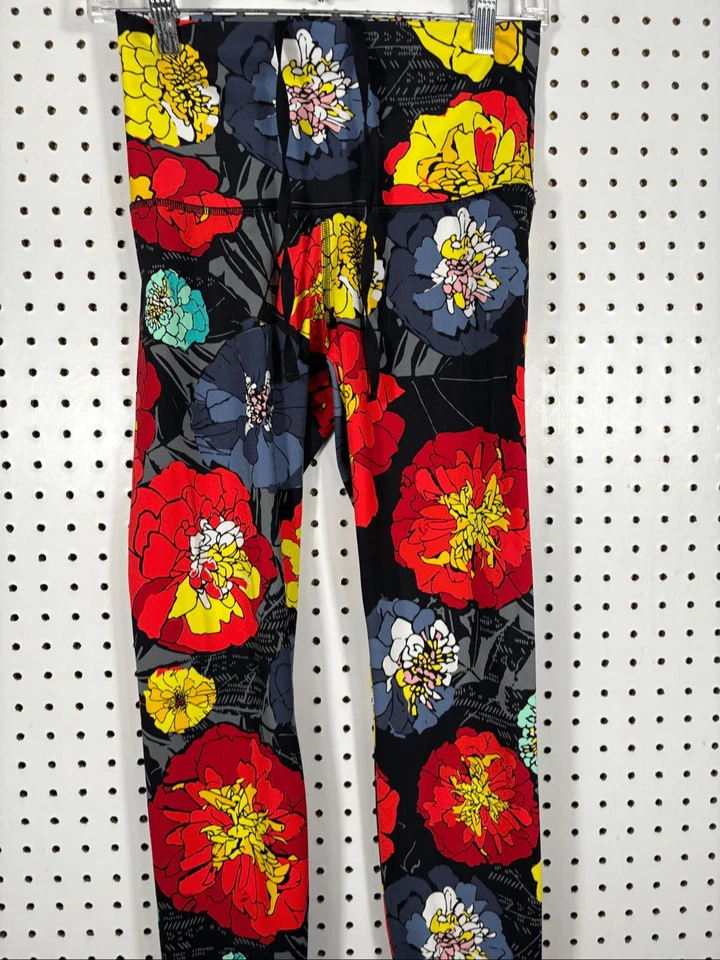 Adidas Woman’s bright colorful floral performance leggings size S - Image 2 of 4