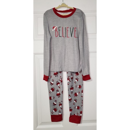 Rae Dunn “Believe” Christmas Two Piece Pajama Set soft unisex size 10