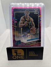 2023-24 Optic - Pink Disco Auto #24/25 - Isaiah Wong RC - Pacers