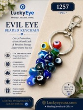 Evil Eye Bead Key Chain for Good Luck 1257
