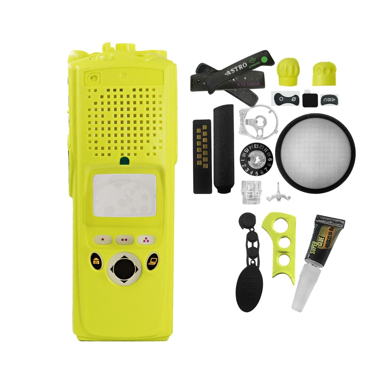 Motorola XTS 5000 Yellow Front Housing Case | For XTS5000 Model II