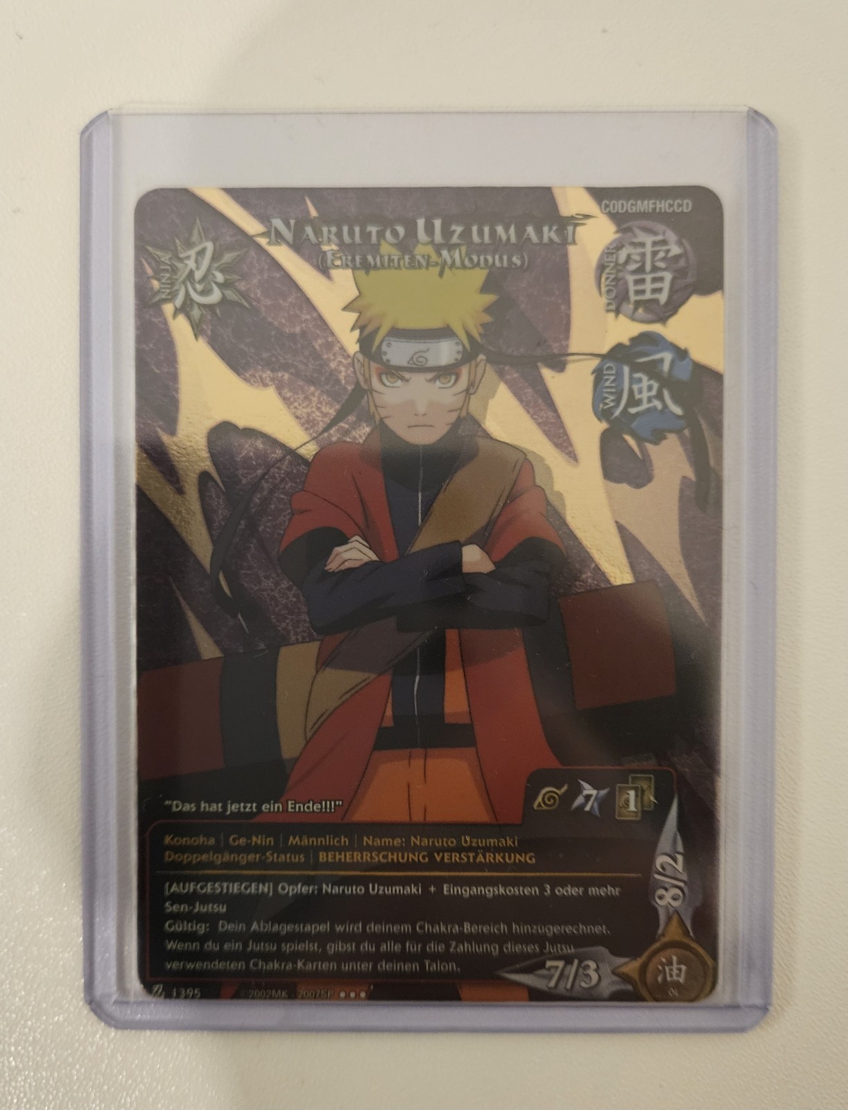 Naruto Uzumaki Sage Mode N-1395 CCG