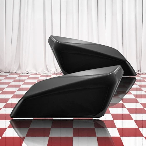 Set of 2 Gloss Black Top Replacement Mirror Covers for 16-25 Malibu L/LS/LT/Prmr