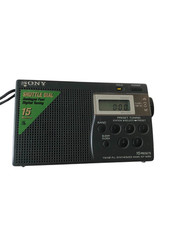 Sony ICF-M260 Portable AM/FM Radio BLACK- Used, Light Wear, Fully Working