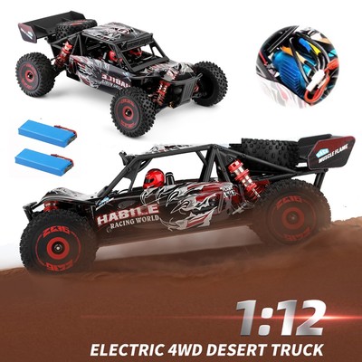Latest version WLtoys 124016 1:12 Brushless RC Car 75KM/H High-Speed Off-Road