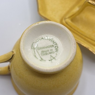 Royal Winton Yellow Grimwades Breakfast Set England Complete! | eBay