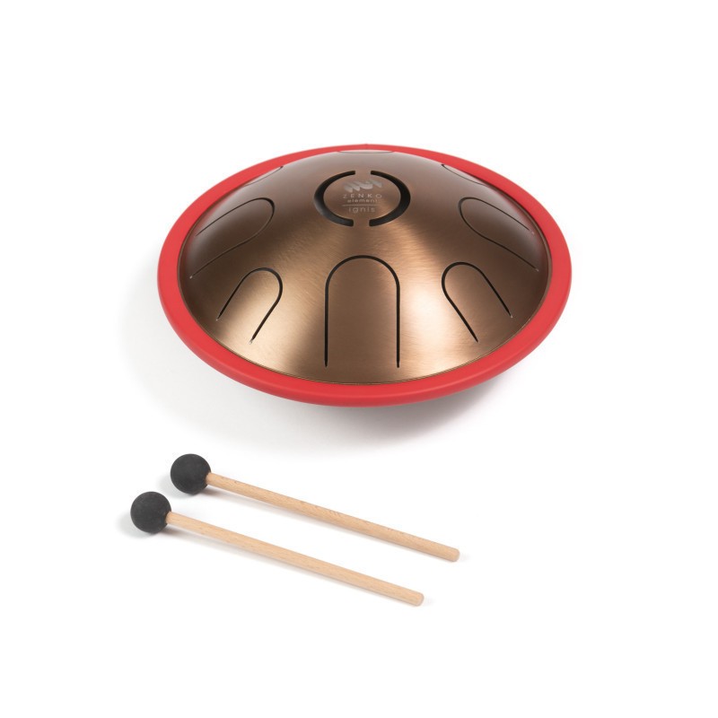 Zenko Ignis Tambour Petit Tongue Drum de Relaxation en Cuivré