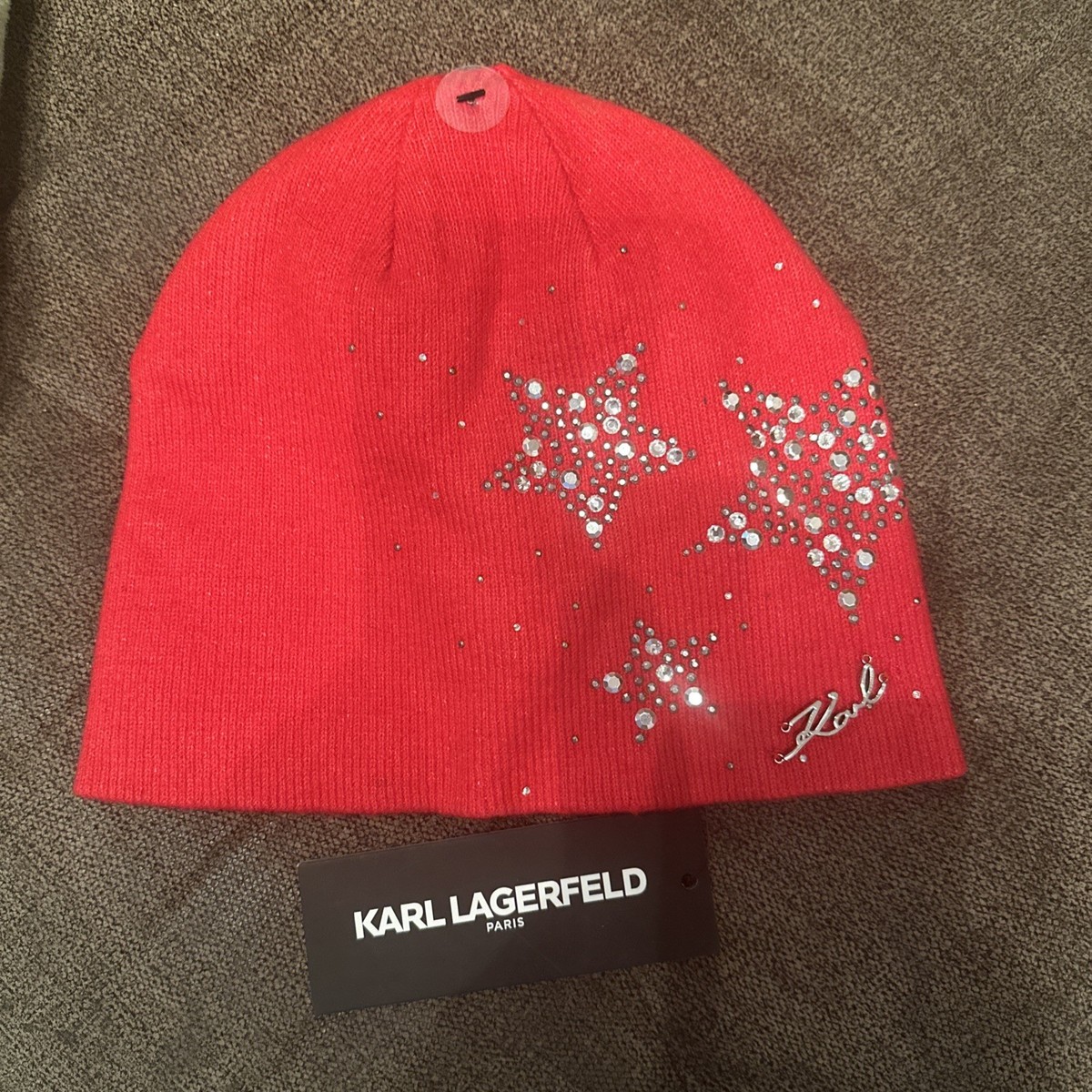 Karl Lagerfeld sock hat NWT NWT - Karl Lagerfeld Beanie | Mercari main image 3