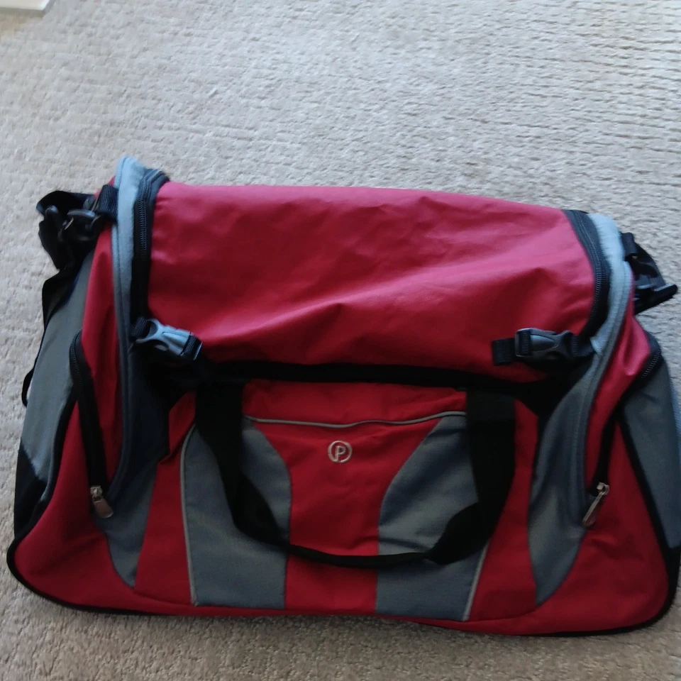 Protege 22" Travel and Sports Duffel Bag with Packing Cube - Red,Polyester - Image 2 of 4