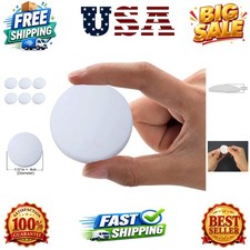 Door Knob Wall Shield, 6PCS White Round Soft Rubber Wall Protector Self Adhes...