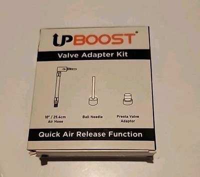 UPBOOST Valve Adapter Kit Quick Air Release Hose Tire Inflators Ball Needle. New