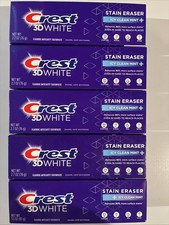 5 Crest 3D White Stain Eraser Icy Clean Mint Toothpastes 2.7oz 3.1oz Exp09/26