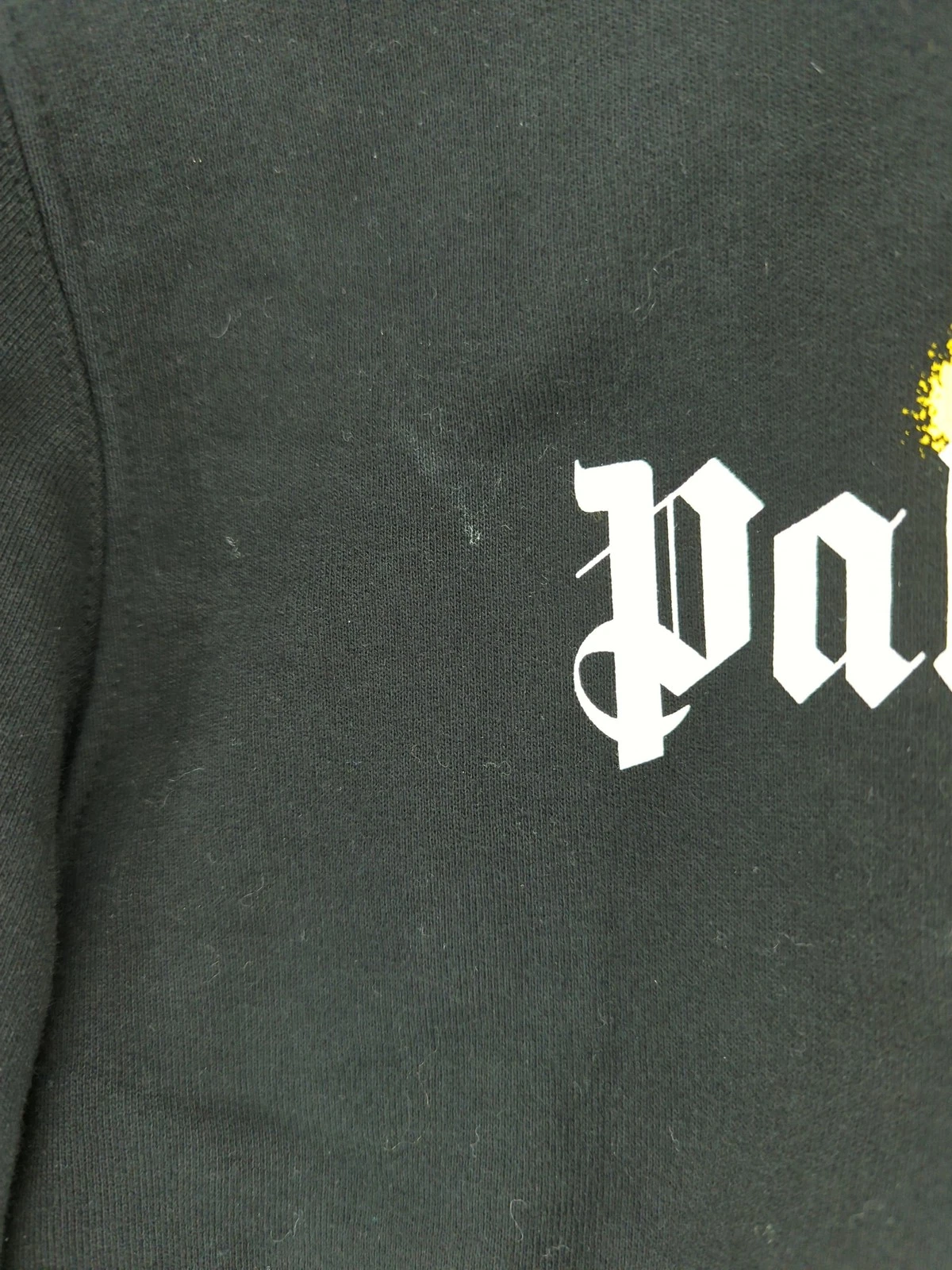 Palm Angels Felpa con Cappuccio Donna S Nera Grafica Cotone con Elastan Pullover