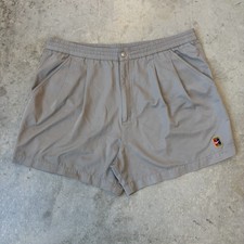 Vintage 90s Nike Challenge Court Andre Agassi Shorts Pleated Khaki Men  s Large