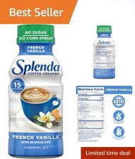 Gluten & Lactose Free 8 Oz French Vanilla Coffee Creamer - Sugar Free Joy