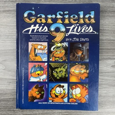Garfield His 9 Lives by Jim Davis 1984 United Features Syndicated HC Book Club