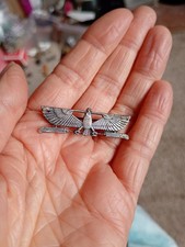 Interesting Eagle Pin Badge  Vintage 3.8cm approx U.S Army Pilot ?