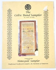 HOMESPUN SAMPLAR THE CELTIC BAND SAMPLER COUNTED CROSS STITCH PATTERN - NEW