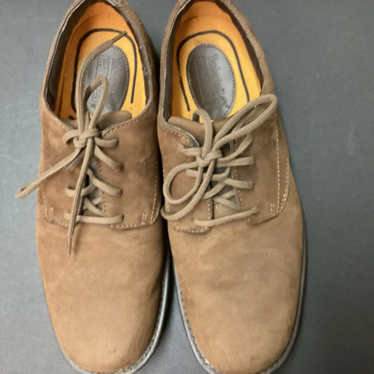 Timberland Shoes Men Sz 13 Brown Leather Slip On Loafers Anti-Fatigure Gripstick Timberland Shoes Mens Size 10 Brown Leather Slip On Smart  main image 2