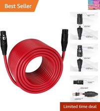 Professional 300ft XLR Cable: Gold Plated Sound Quality for Live Performance