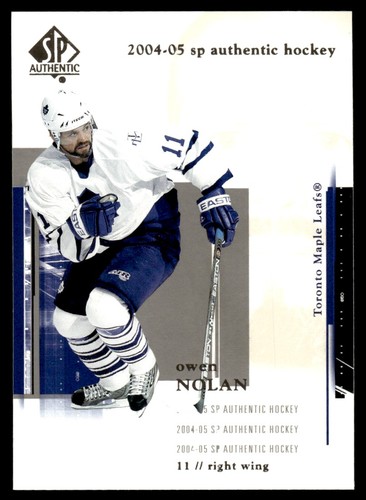 2004 SP Authentic Owen Nolan #83 card
