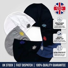 Syna World Skull Cap, Central CEE Beanie Running Hat - Black Breatherble Windpro