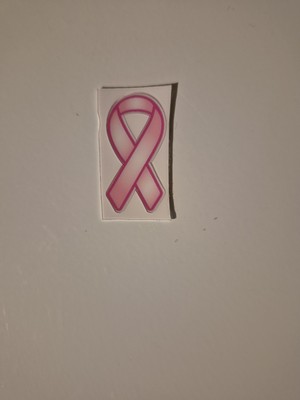 Breast cancer ribbon football helmet decal quantity 1