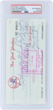Willie Randolph New York Yankees Signed Check December 5, 1978 - PSA 84942936