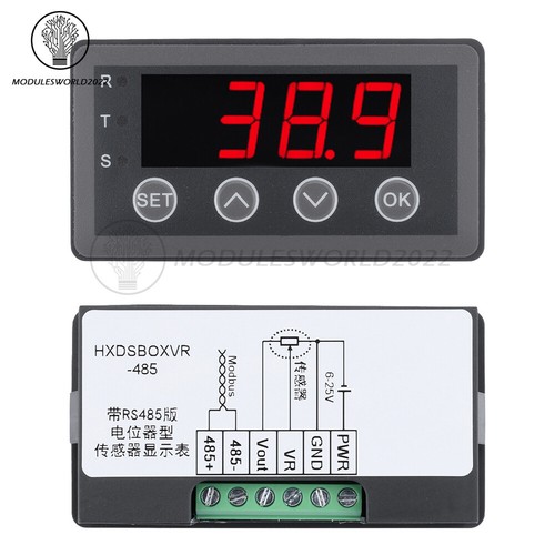 DC 6/8-25V 40/50mA 0.56" 4-digit Tube Potentiometer Sensor Digital Display Meter - Picture 12 of 16