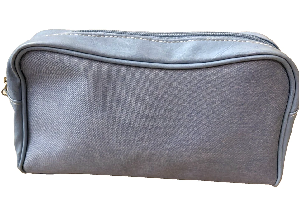 Estee Lauder винтажный холст искусственной кожи крокодила сумка с короткими ручками и косметики сумка комплект - Изображение 2 из 4