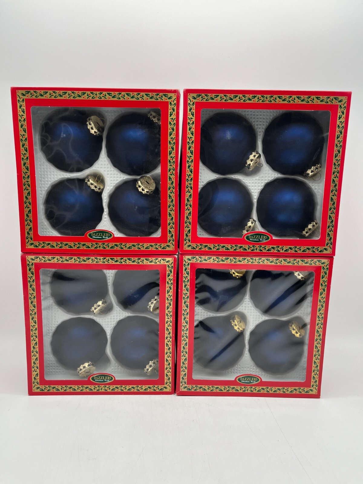 Christbaumkugeln Kugel Christbaumschmuck blau matt 16 Stk 10cm Weihnachten XXL