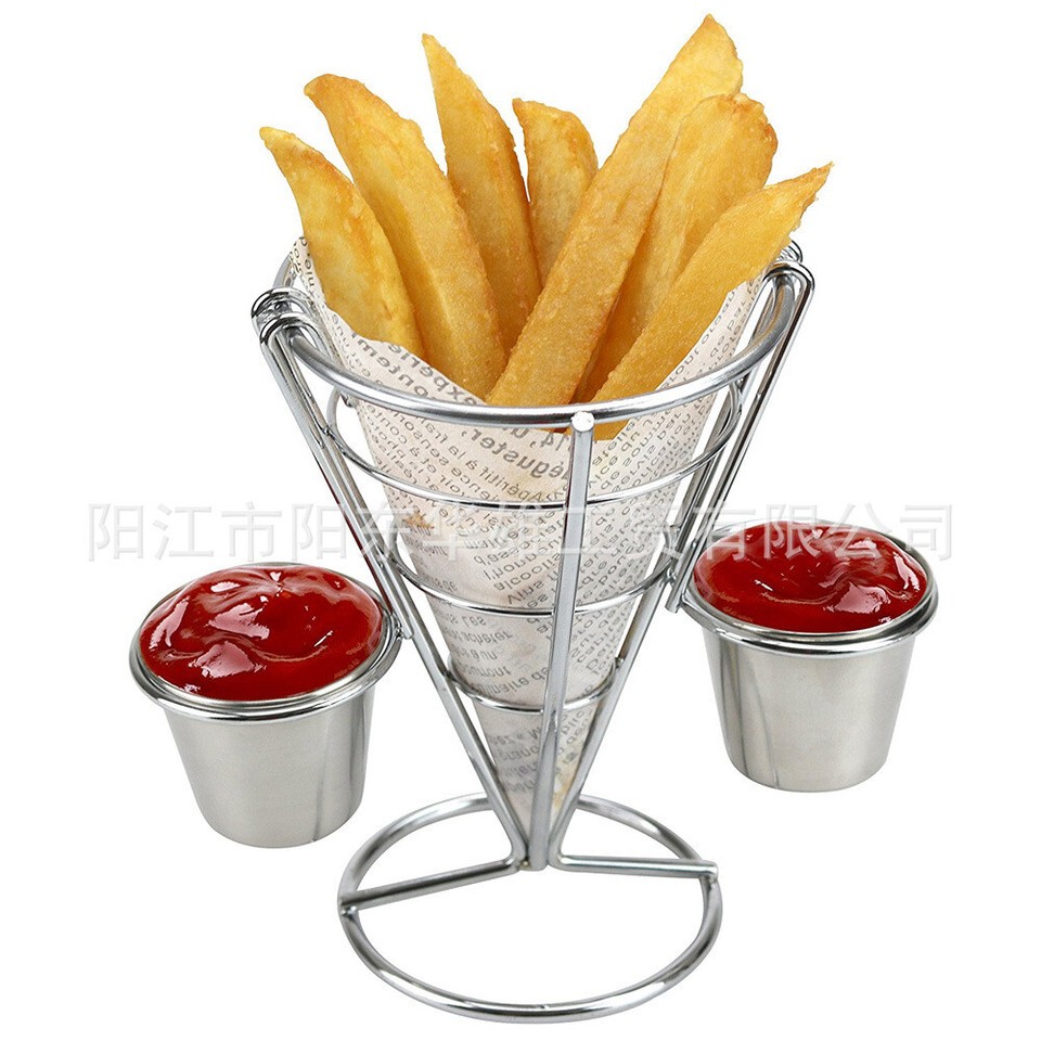 Wire Basket Chips Basket French Fries Basket Stainless Steel Snack