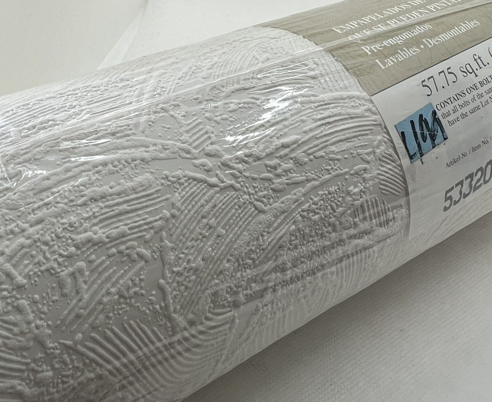 Architectural Inspirations Paintable Vinyl Wall Covering 57.75 SQ FT