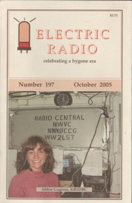 ELECTRIC RADIO Bygone Era Magazine Booklet #197 Oct. 2005 Abbie Gagnon