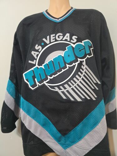 Las Vegas Thunder Golden Nights vintage hockey jersey size 56 IHL