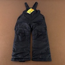 All In Motion Youth Size XS 4-5 Black Adjustable Snow Bib NWT