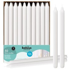 White Candlesticks Bulk Pack 50 Count - Unsce...