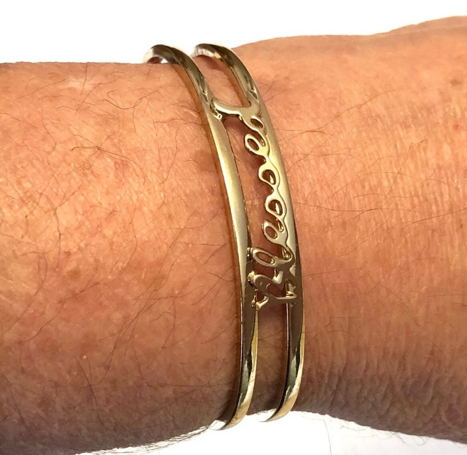 Позолоченный благословенный открытый браслет-манжета Nadri - Изображение 3 из 4