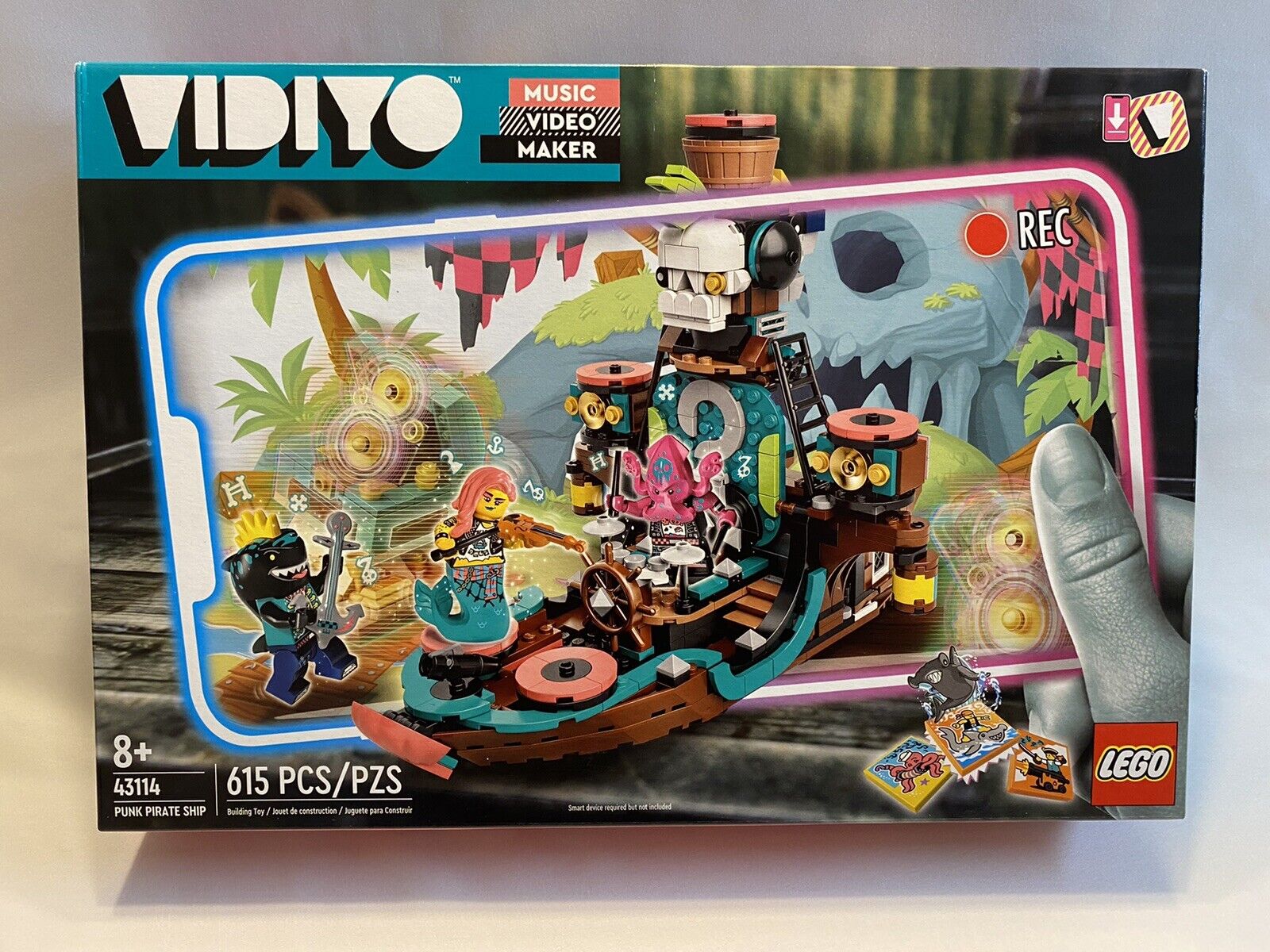 RETIRED LEGO Vidiyo 43114 Punk Pirate Ship Music Video 615 Pieces Factory Sealed