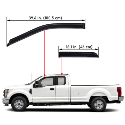 InTimesAuto In-Channel Side Window Rain Guards For 2017 - Foto 10