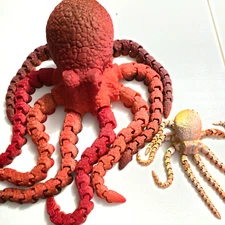 Giant Octopus Articulated Figure 3D Printed Handmade Novelty toy Gift Over 2ft