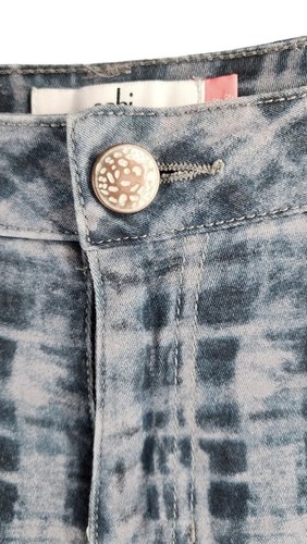 Cabi Jeans Women Size 12 Stretch Curvy Skinny Denim Jeans Grid Print - Picture 11 of 17